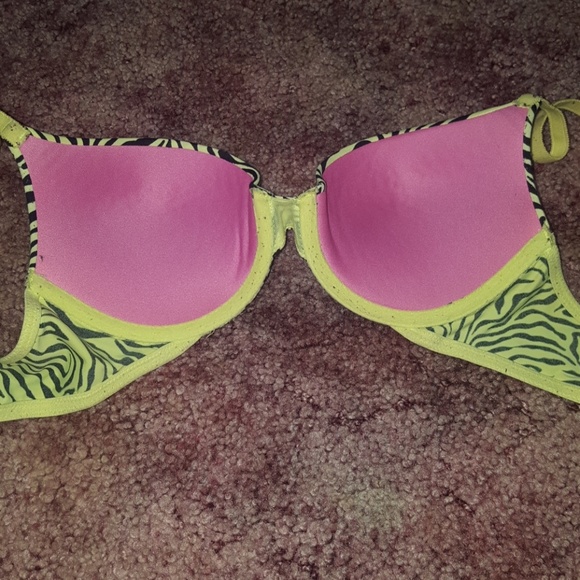 VICTORIA'S SECRET PINK PUSH UP ZEBRA PRINT BRA - Picture 8 of 8
